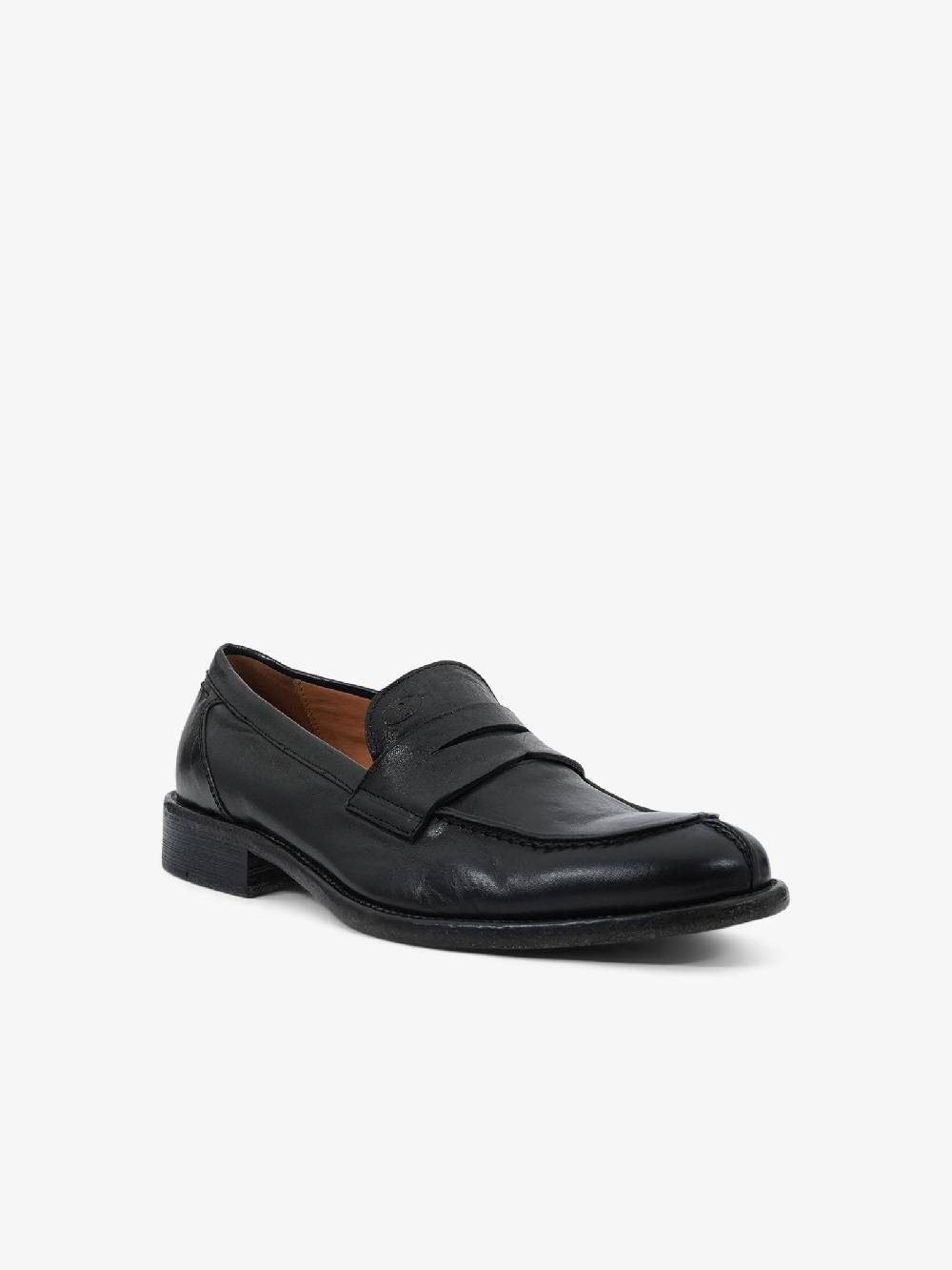 ROGAL'S Mocassini PANKA 5 uomo pelle nero Offerta Giorno del Papà