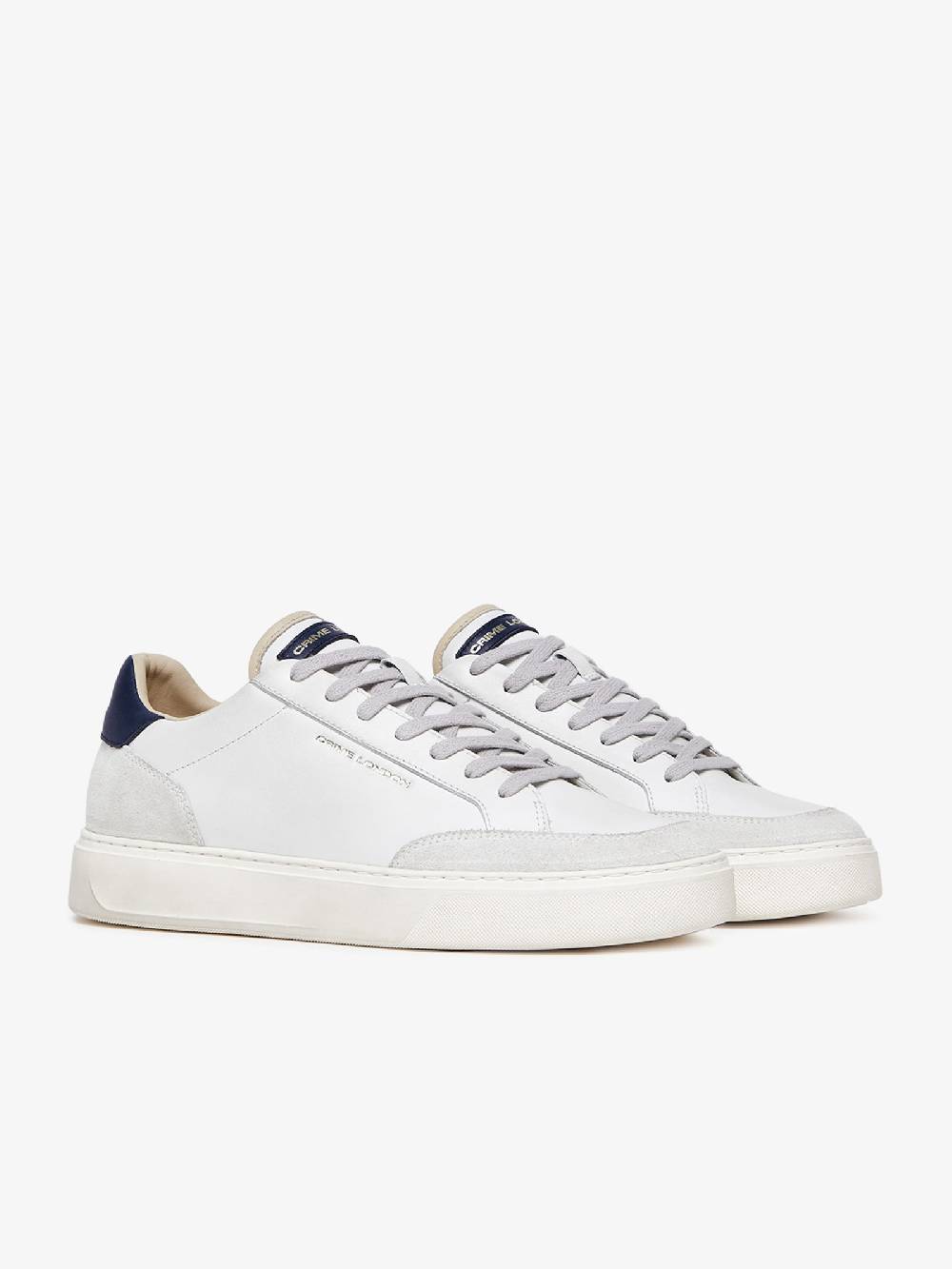 CRIME LONDON Sneakers ECLIPSE 17673PP6 uomo pelle bianco Latest fashion