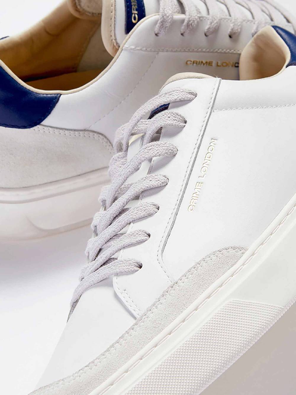 CRIME LONDON Sneakers ECLIPSE 17673PP6 uomo pelle bianco Latest fashion