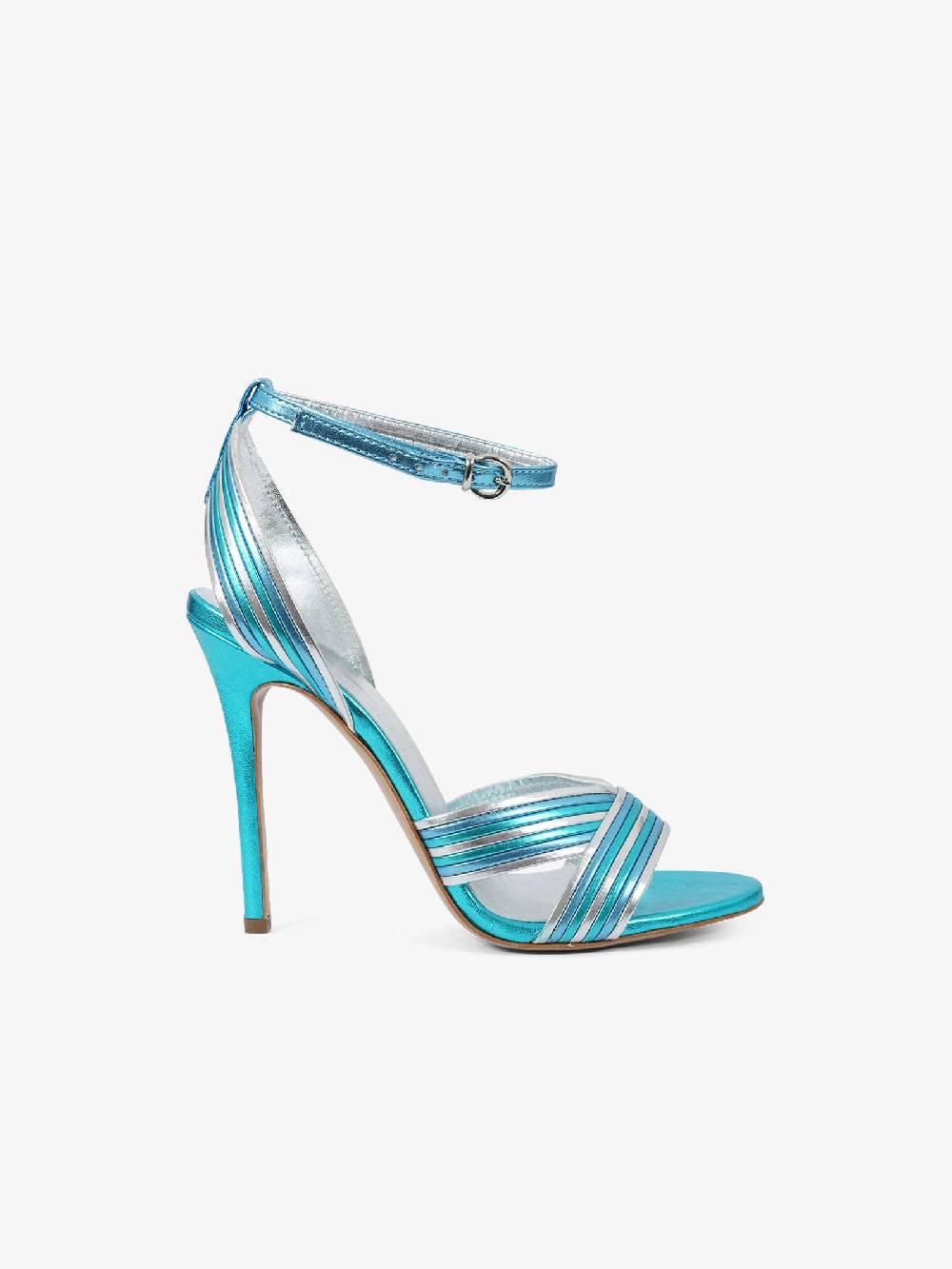 MARC ELLIS Sandali con tacco CYGNUS donna pelle azzurro Offerte giornaliere