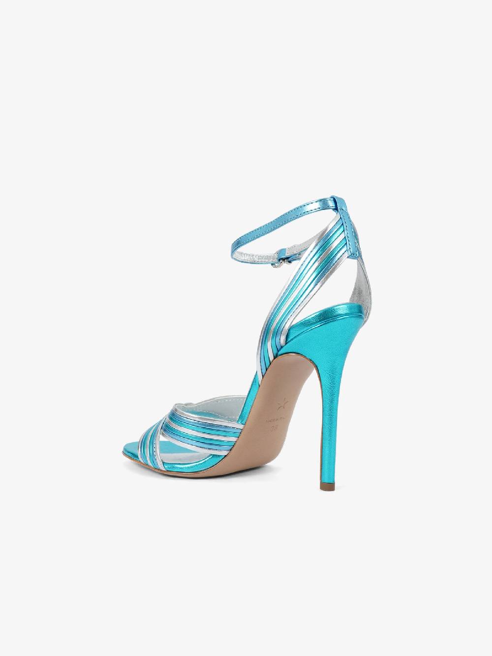 MARC ELLIS Sandali con tacco CYGNUS donna pelle azzurro Offerte giornaliere