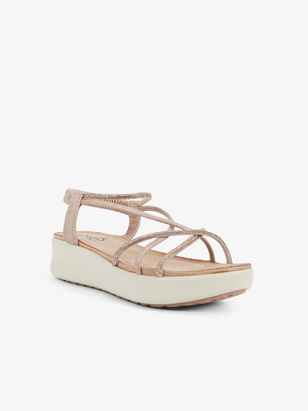 EXE' Sandali con zeppa con strass BZX33170 donna oro Offerte speciali