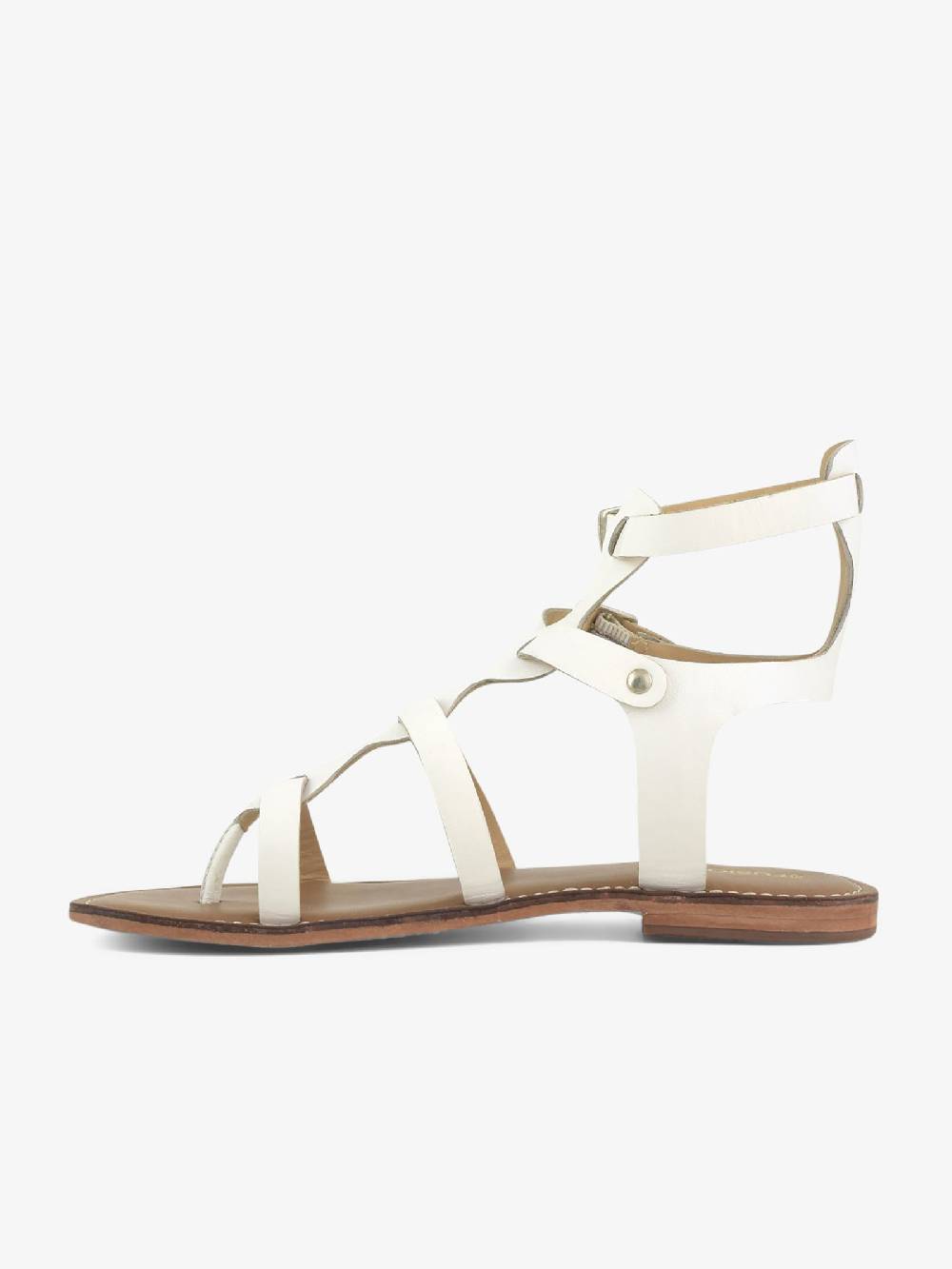 CB FUSION Sandali bassi gladiatore CBF.R221009 donna pelle bianco Fino al 65% di sconto