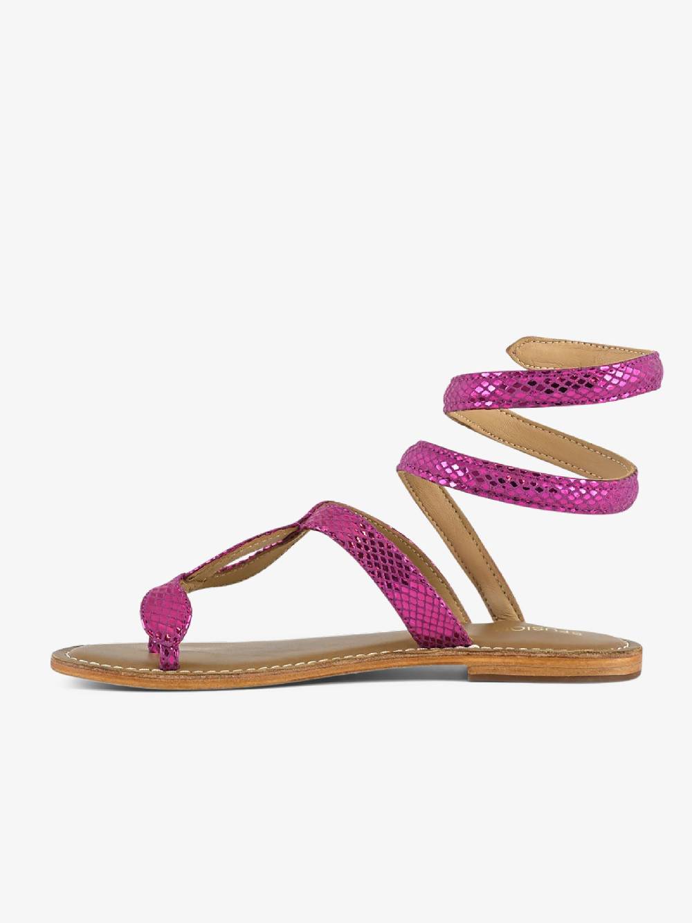 CB FUSION Sandali bassi wrap up laminato CBF.R217037 donna pelle fucsia Fino al 55% di sconto