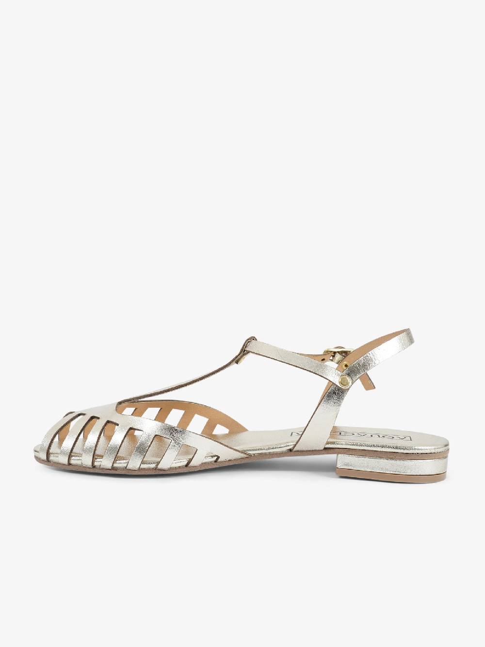 AQUACLARA Sandali bassi STROMBOLI-20 donna pelle oro Discount Store per i nuovi prodotti