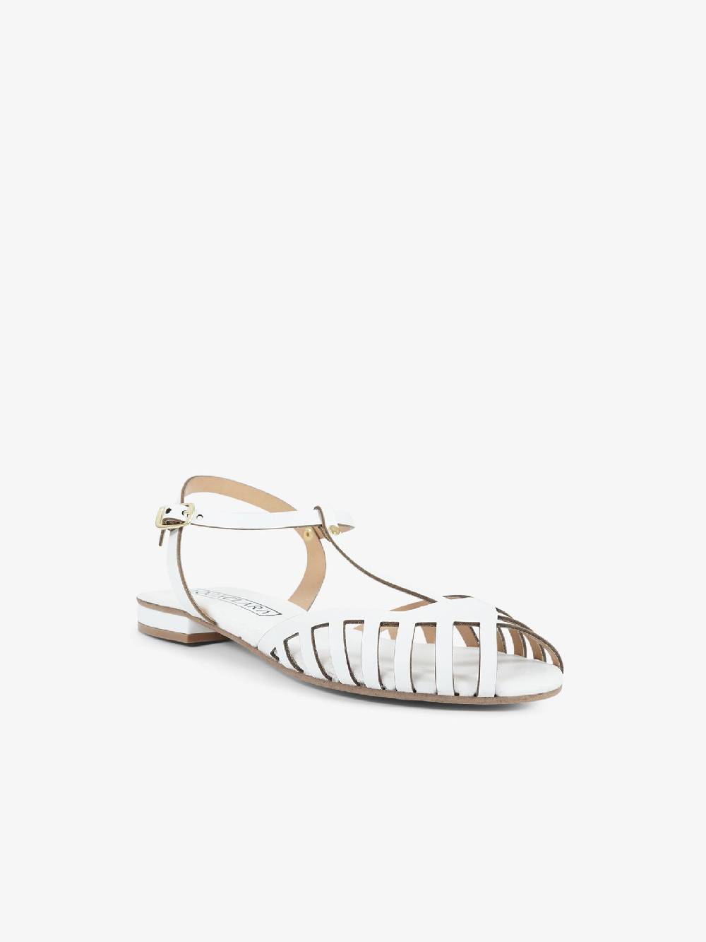 AQUACLARA Sandali bassi STROMBOLI-20 donna pelle bianco Super sconto