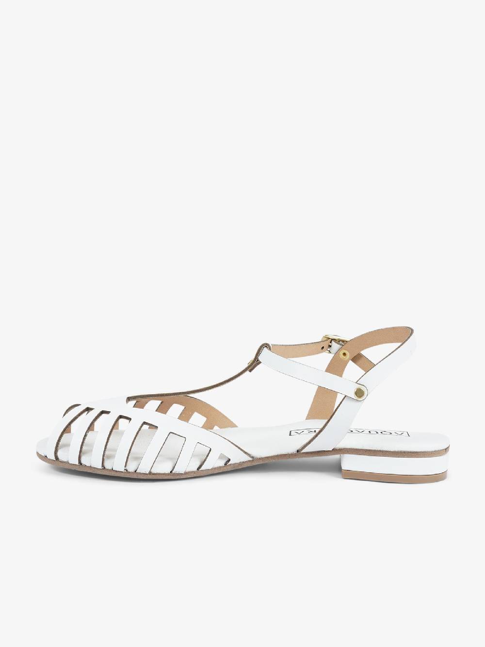 AQUACLARA Sandali bassi STROMBOLI-20 donna pelle bianco Super sconto