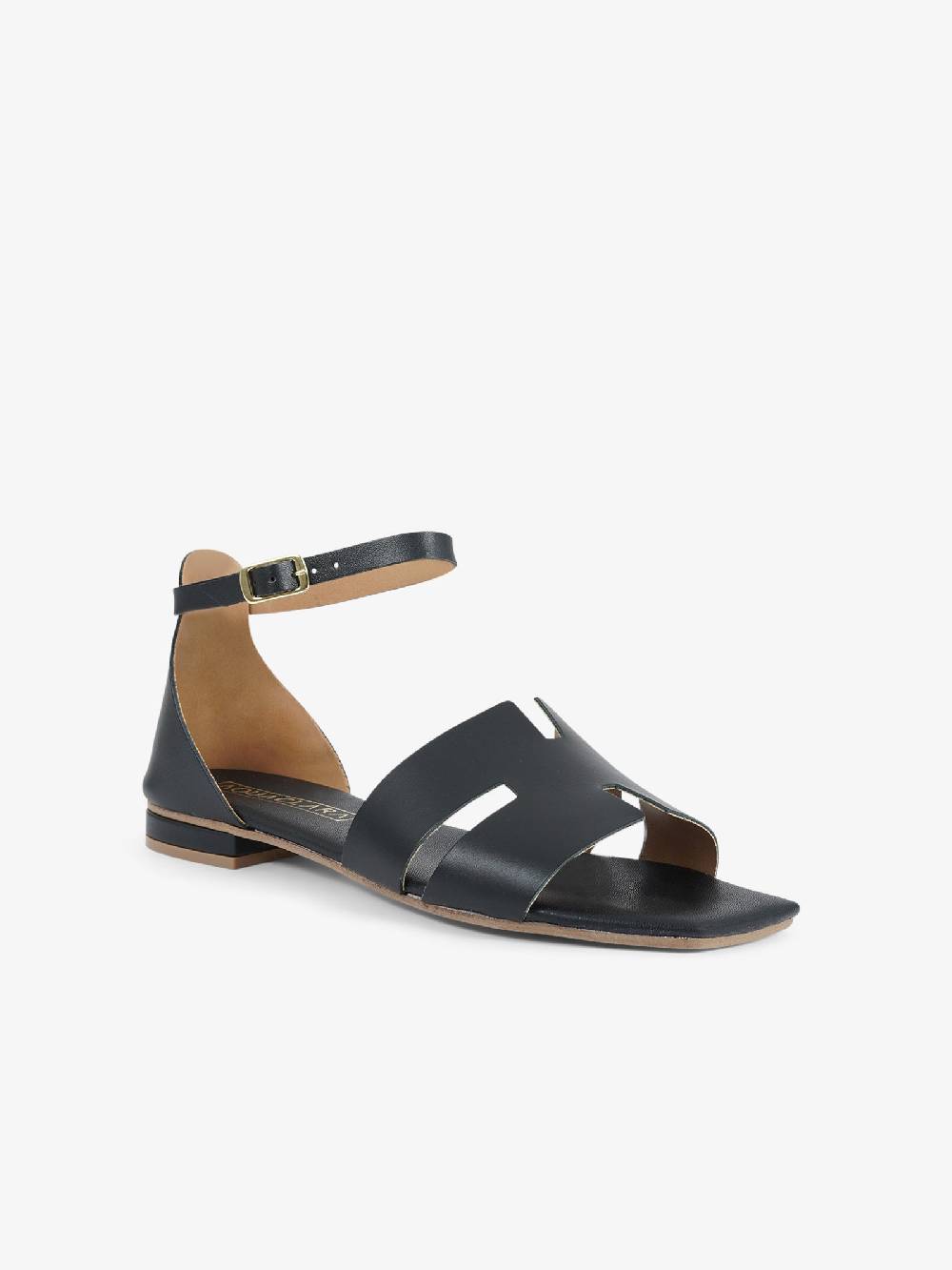 AQUACLARA Sandali bassi MILOS-20 donna pelle nero Enormi sconti