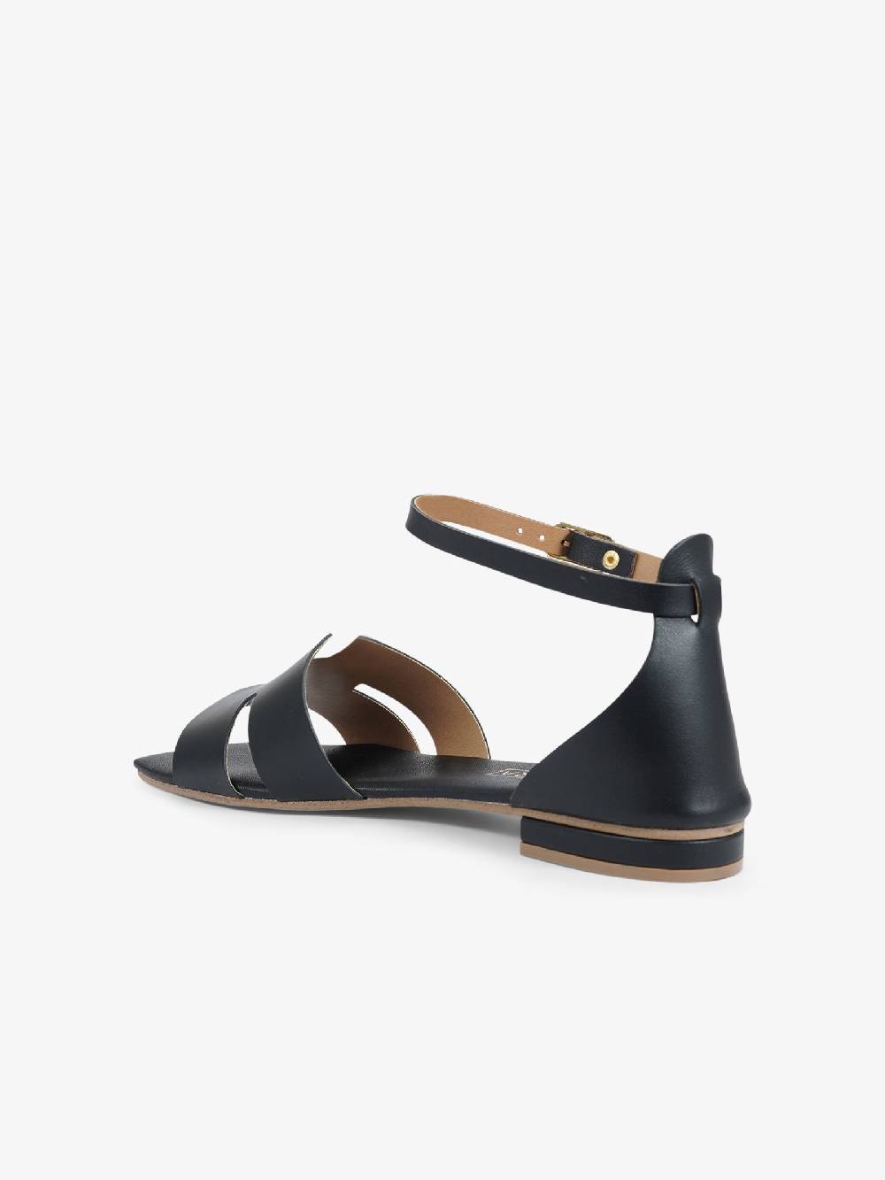 AQUACLARA Sandali bassi MILOS-20 donna pelle nero Enormi sconti
