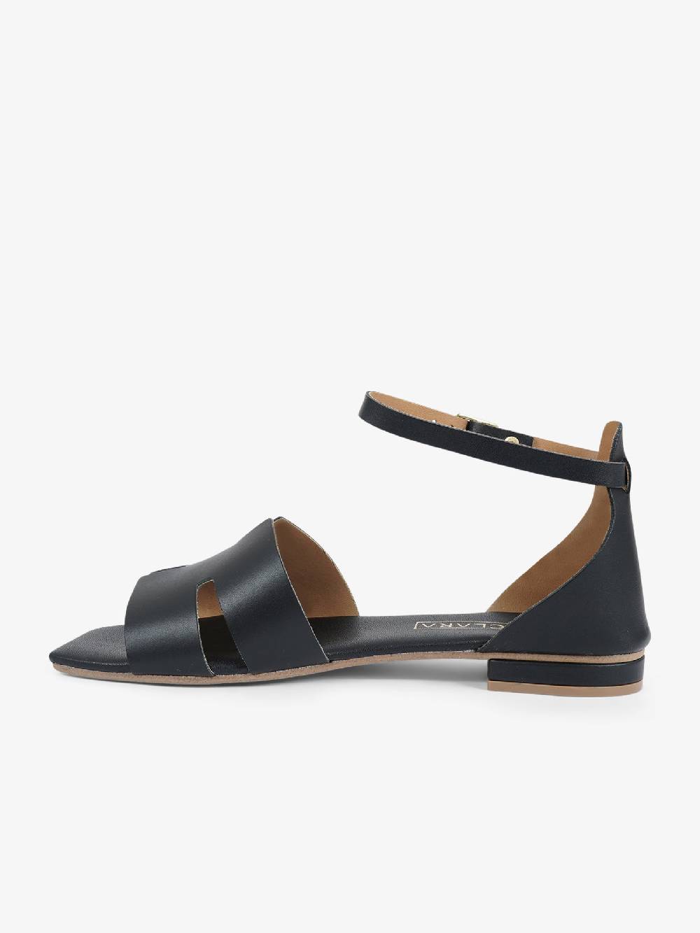 AQUACLARA Sandali bassi MILOS-20 donna pelle nero Enormi sconti