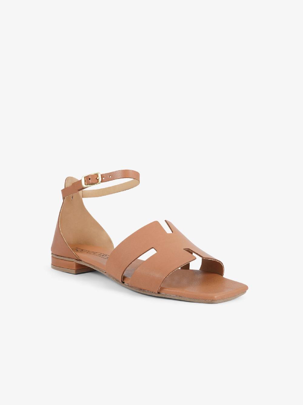 AQUACLARA Sandali bassi MILOS-20 donna pelle marrone 50% di sconto con spedizione gratuita
