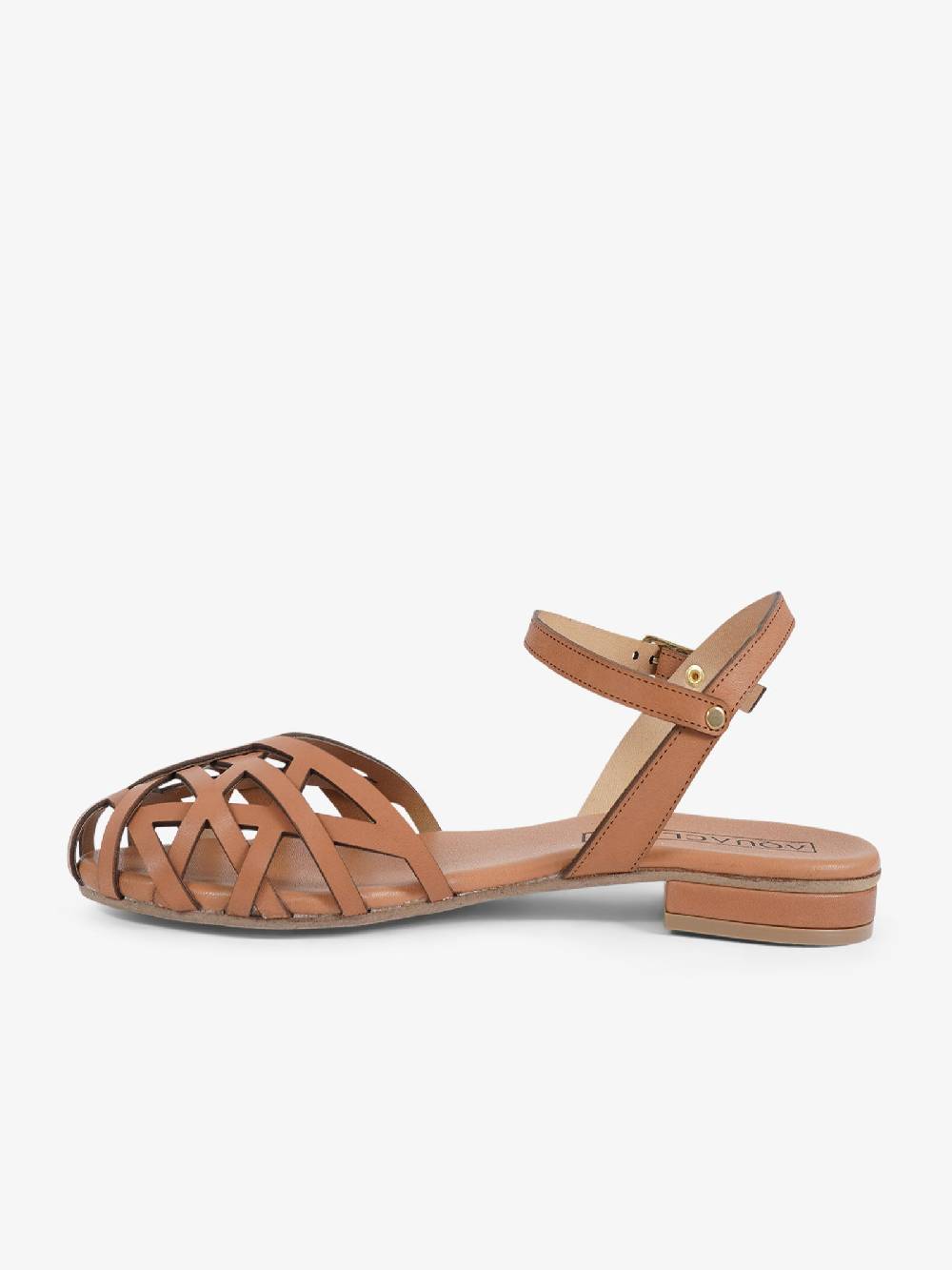 AQUACLARA Sandali bassi ITACA-20 donna pelle marrone Officina