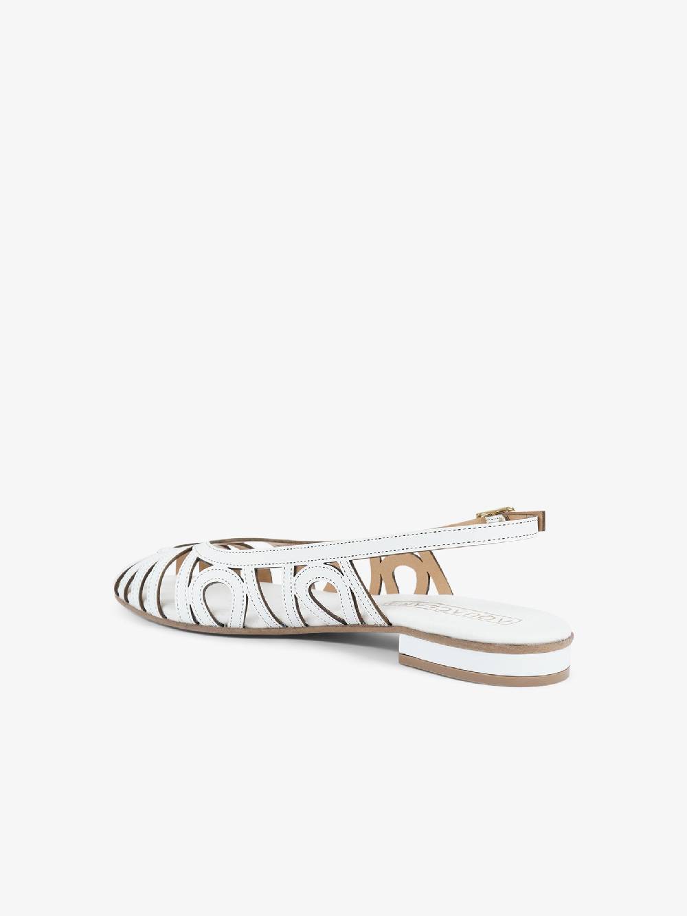 AQUACLARA Sandali bassi CAPRAIA-20 donna pelle bianco 50% di sconto per tempo limitato