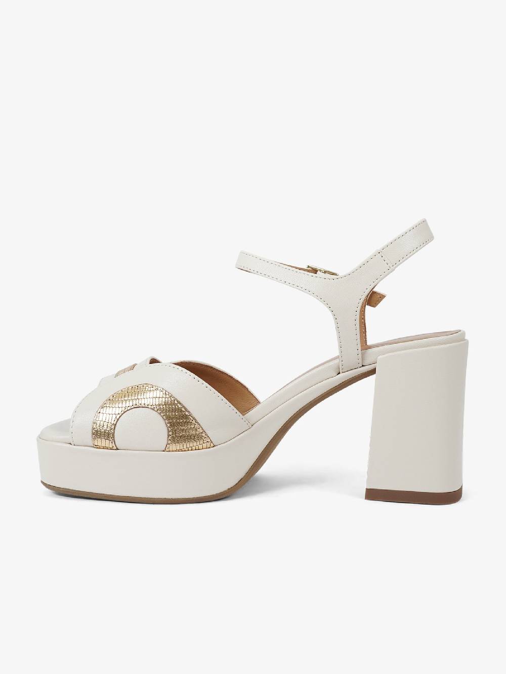 SORELLI Sandali con plateau Livia 2067/LIVIA donna pelle panna Fino Al -60%