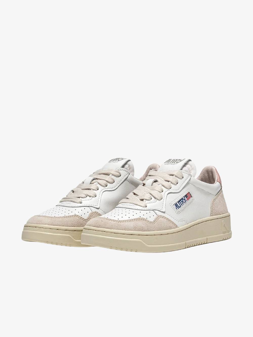 AUTRY Sneakers AULW donna in pelle bianco/rosa Offerta