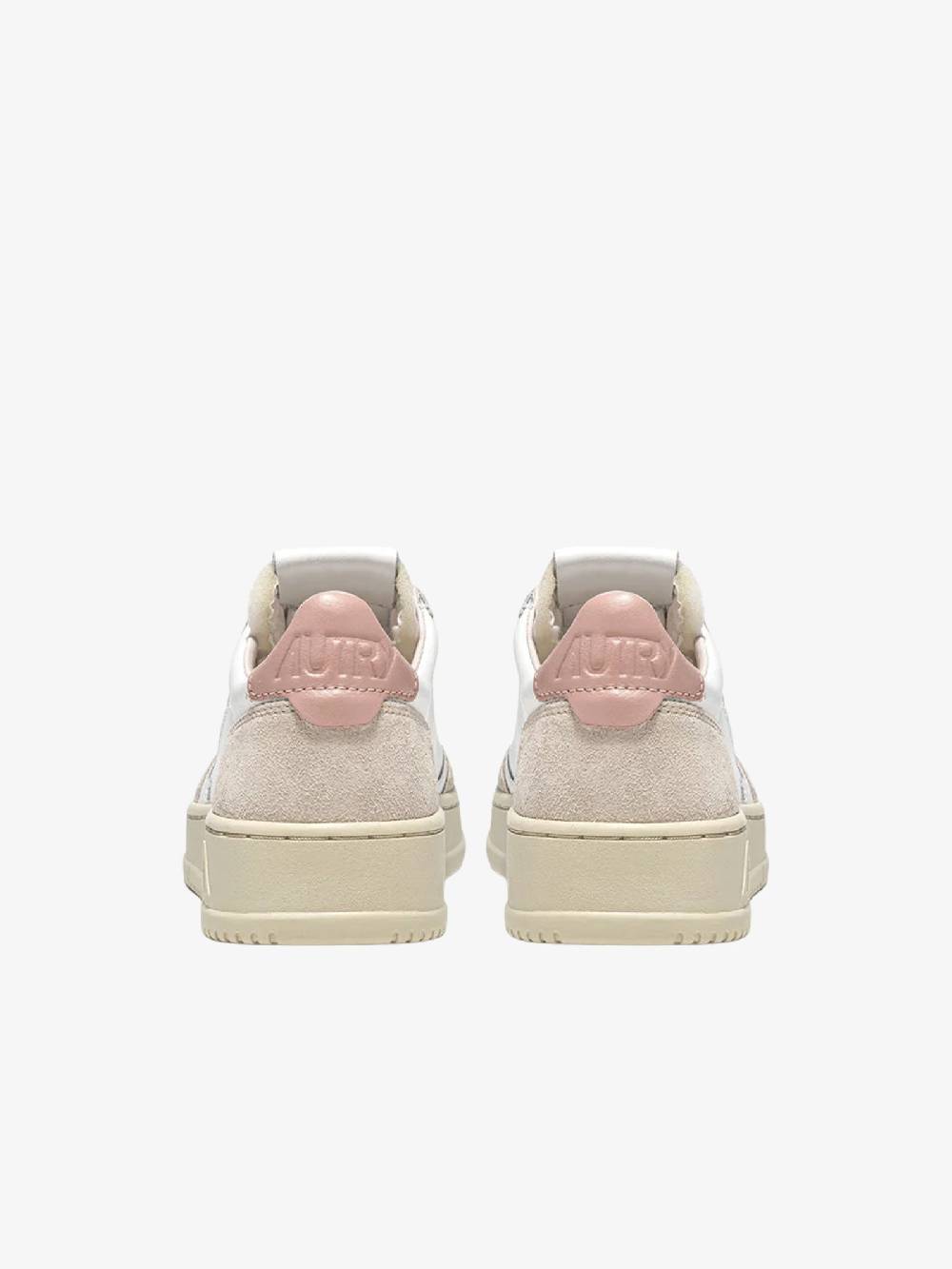 AUTRY Sneakers AULW donna in pelle bianco/rosa Offerta