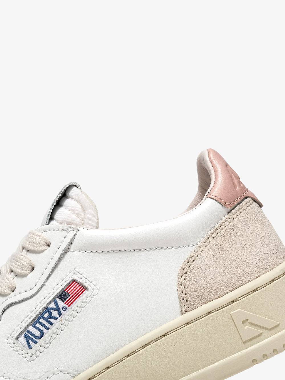 AUTRY Sneakers AULW donna in pelle bianco/rosa Offerta