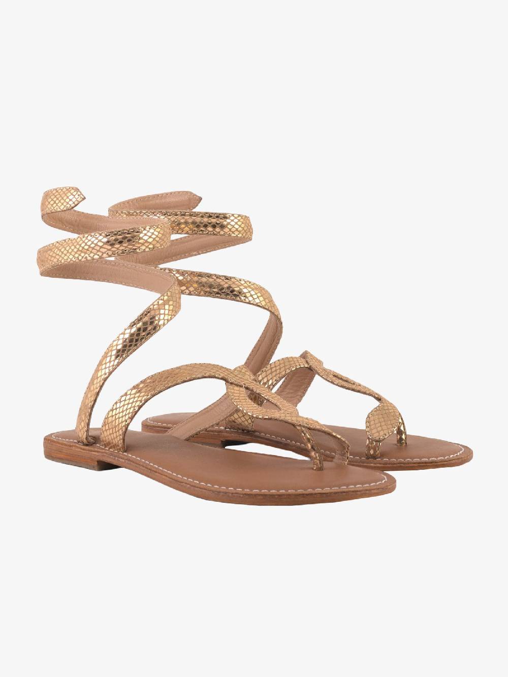 CB FUSION Sandali donna in pelle laminata rosa Outlet