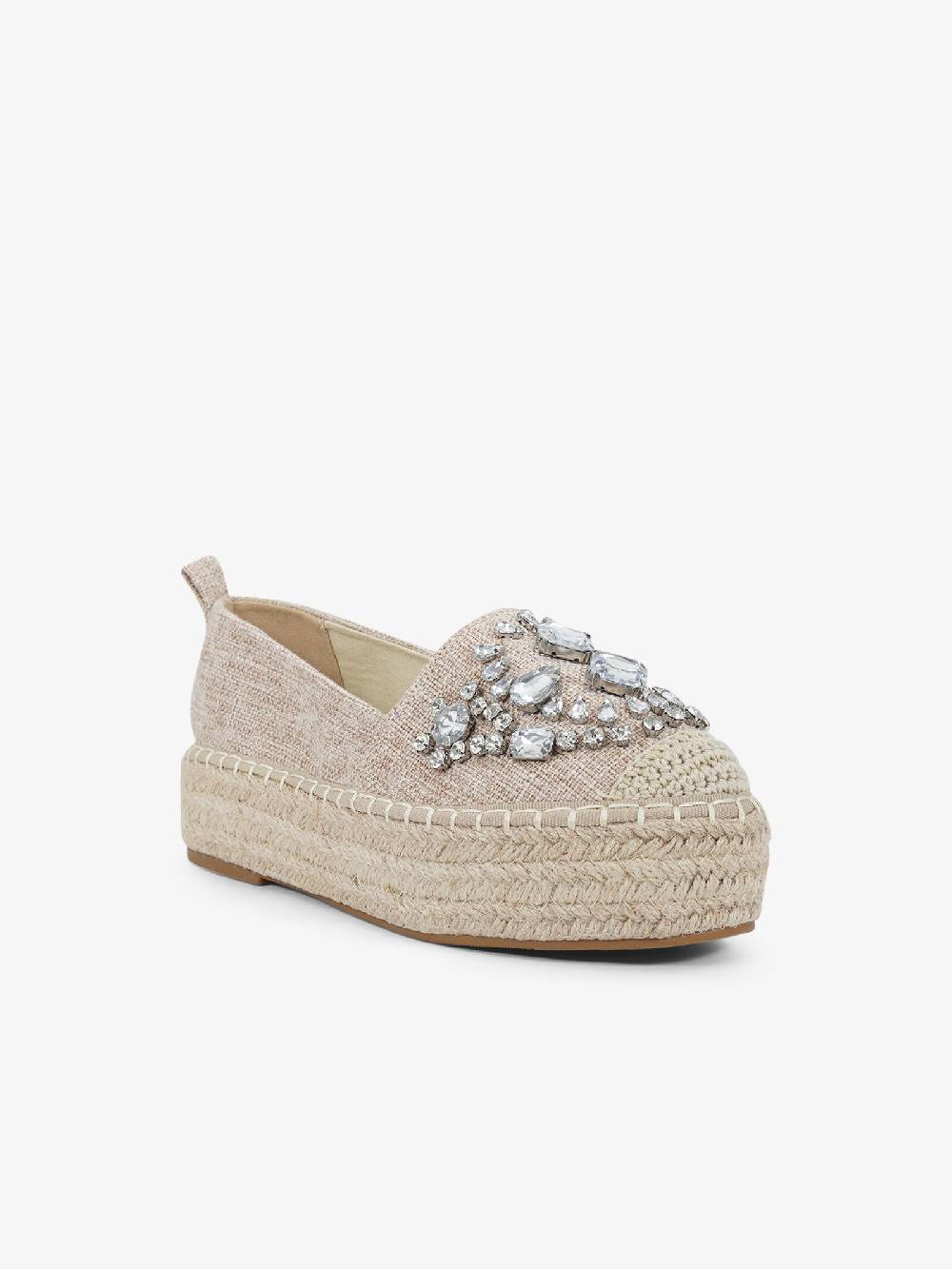 EXE' Espadrillas J2026A-L2 donna canvas beige Vendite Flash