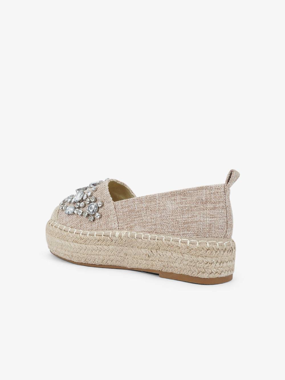 EXE' Espadrillas J2026A-L2 donna canvas beige Vendite Flash