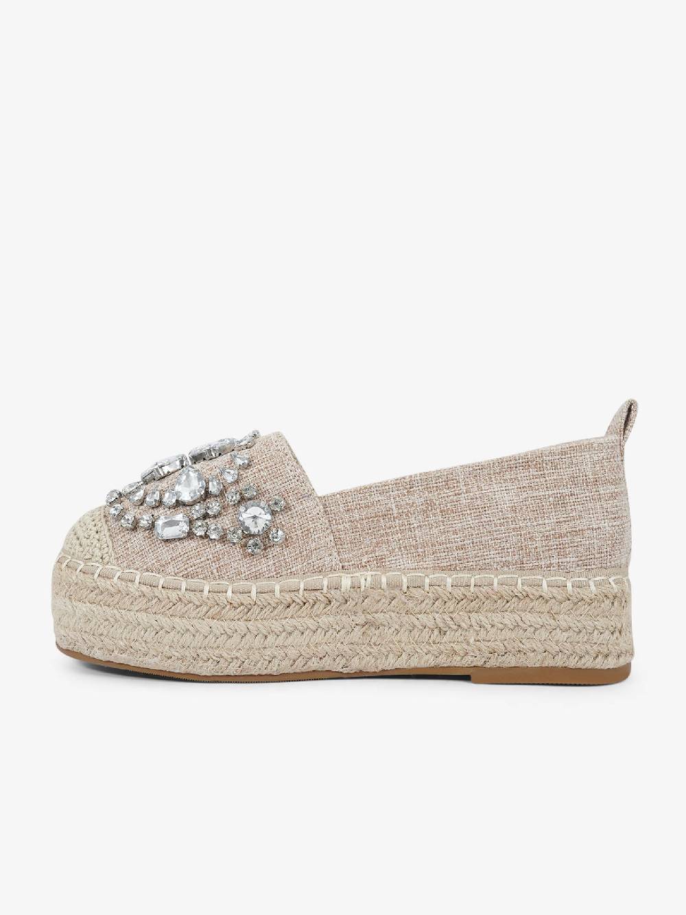 EXE' Espadrillas J2026A-L2 donna canvas beige Vendite Flash