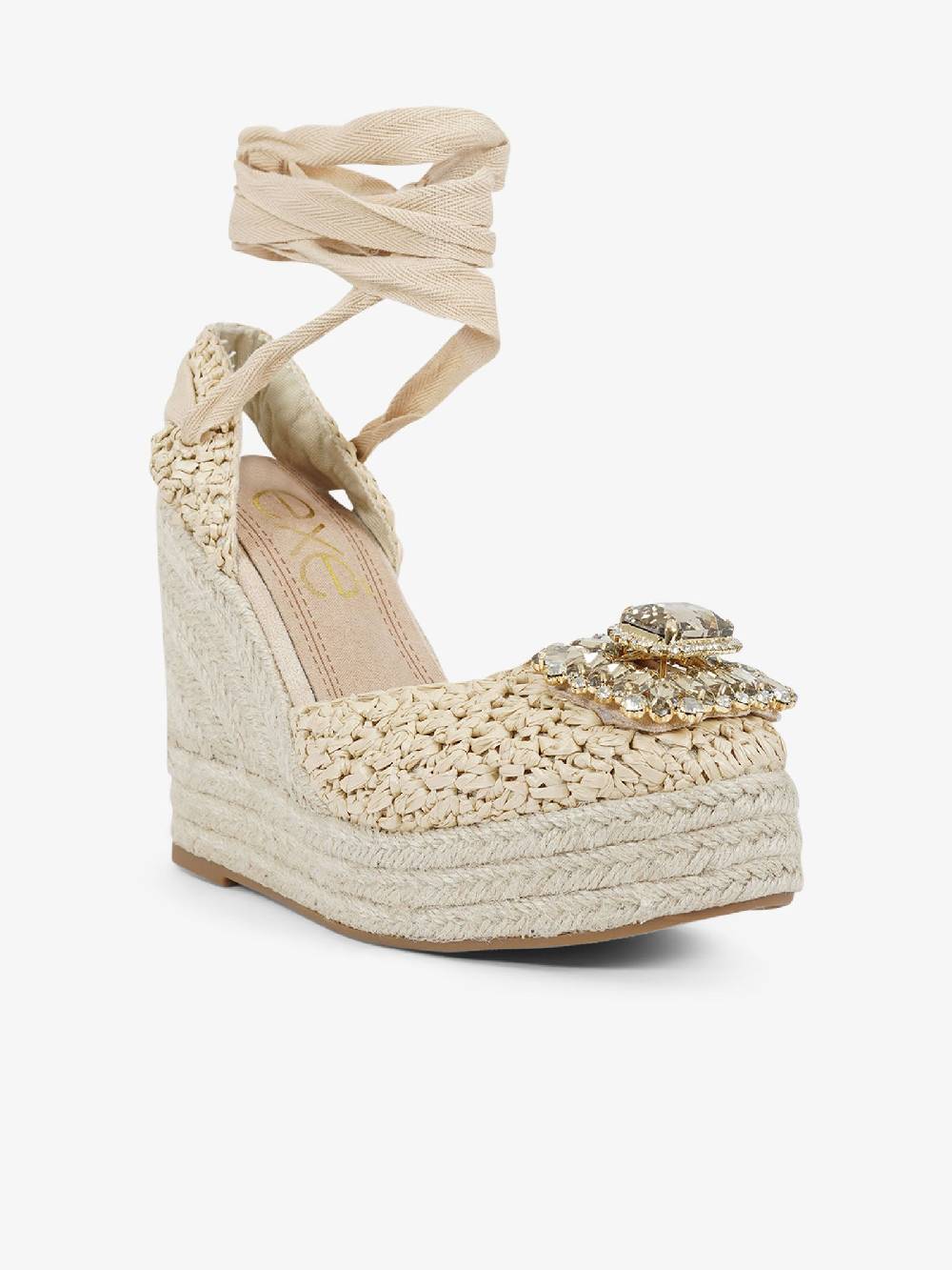 EXE' Espadrillas 23105-23 donna rafia beige Negozio