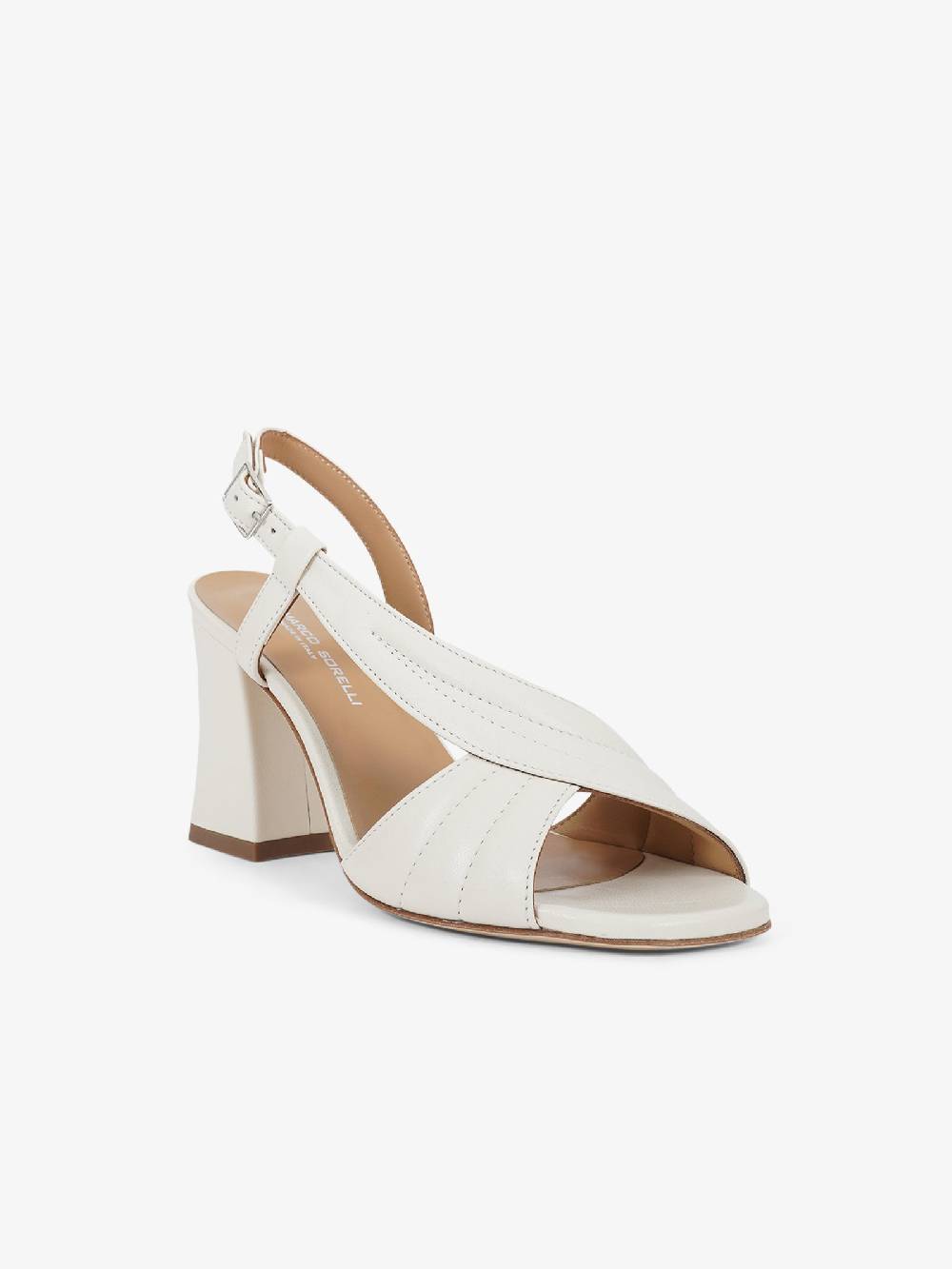 SORELLI Sandali con tacco 2169/ALBA donna pelle panna Moda