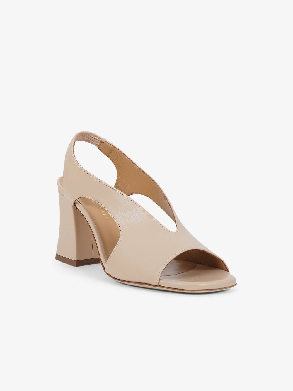 SORELLI Sandali con tacco 2164/ALBA donna pelle beige Spedizione gratuita