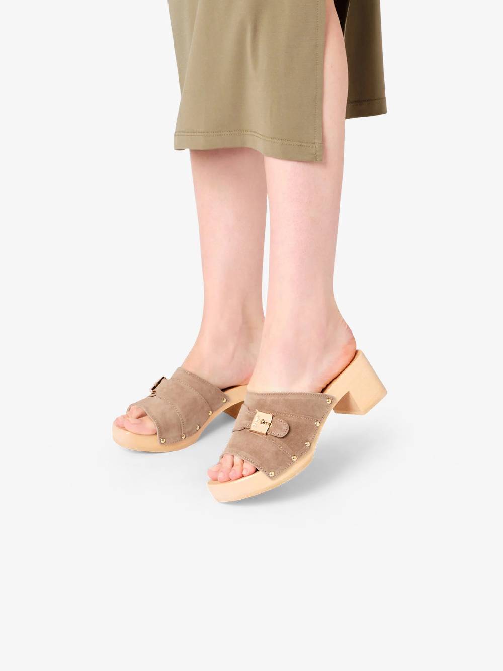 SCHOLL Sandali con plateau Pescura Sarah SL.F299811002 donna camoscio beige Negozio online di fabbrica