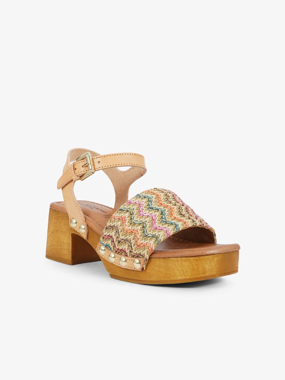 SANDRO ROSI Sandali con plateau Caraibi 8926 donna rafia multicolor Prezzo di fabbrica