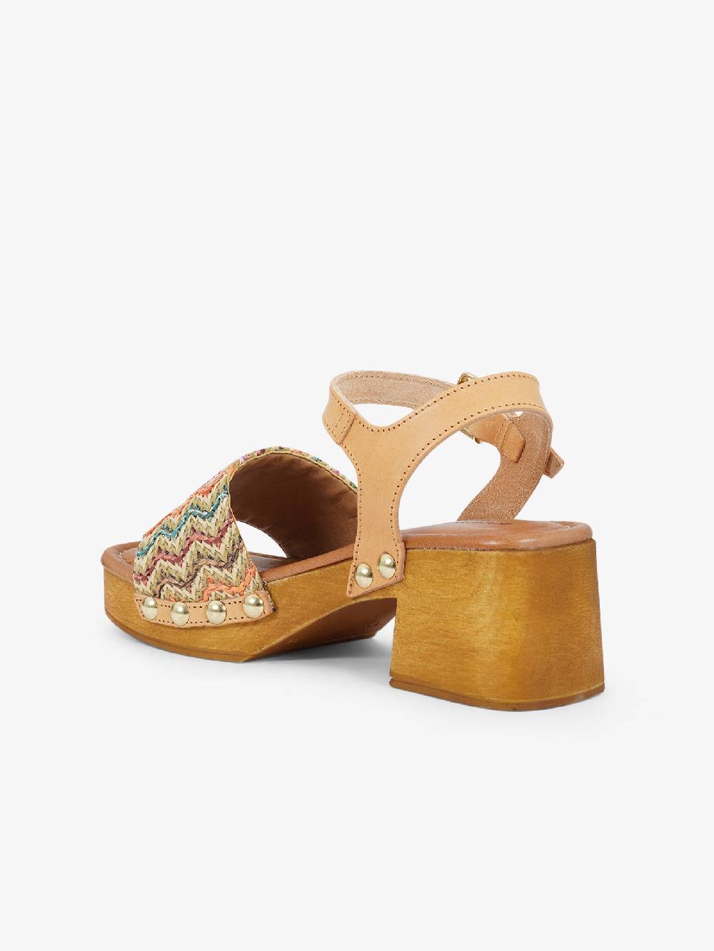 SANDRO ROSI Sandali con plateau Caraibi 8926 donna rafia multicolor Prezzo di fabbrica