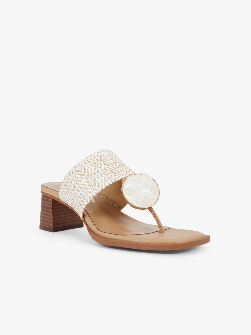 NOA HARMON Sandali con tacco Petra 9227 donna rafia bianco Offerta speciale