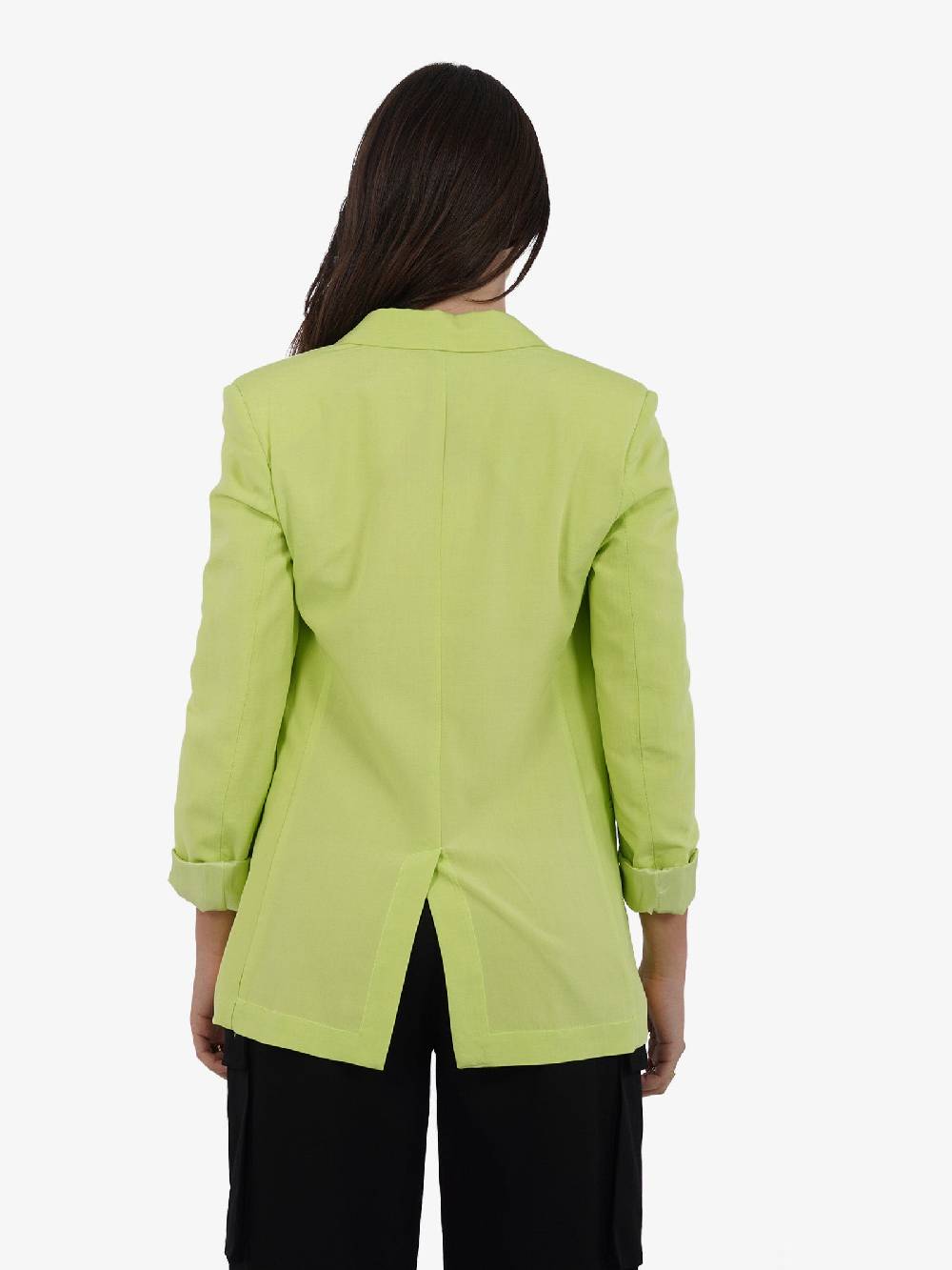 VICOLO Giacca monopetto TB1561 donna viscosa verde Offerta Giorno del Papà