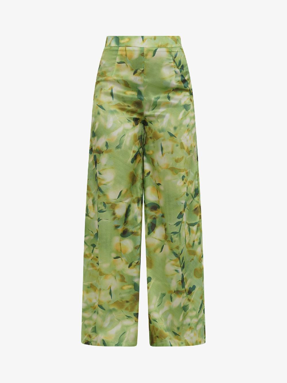 GLAMOROUS Pantalone a gamba larga AC2413 donna verde Offerte stagionali