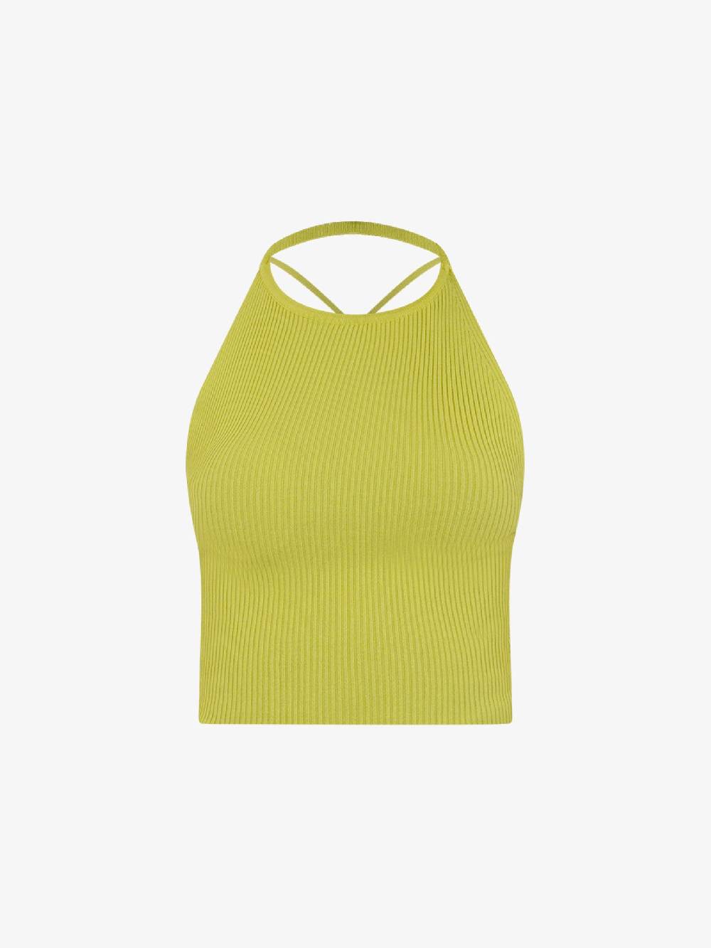 VICOLO Top scollo all'americana 22063B donna viscosa verde Comprane uno, ottenene uno gratis