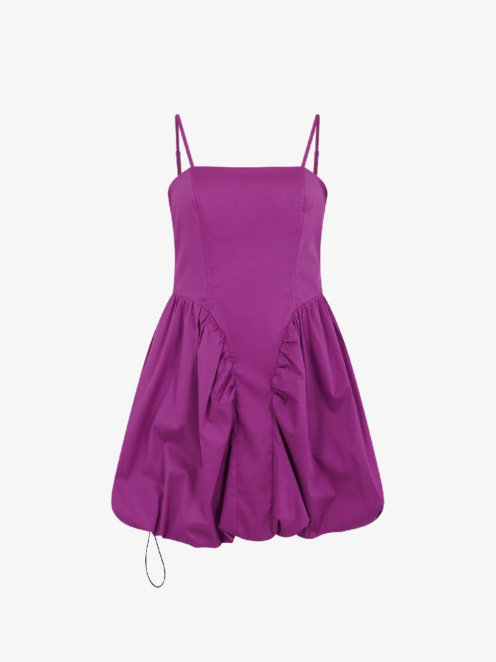 JIJIL Abito midi con arricciatura AB117 donna cotone fucsia Enormi risparmi