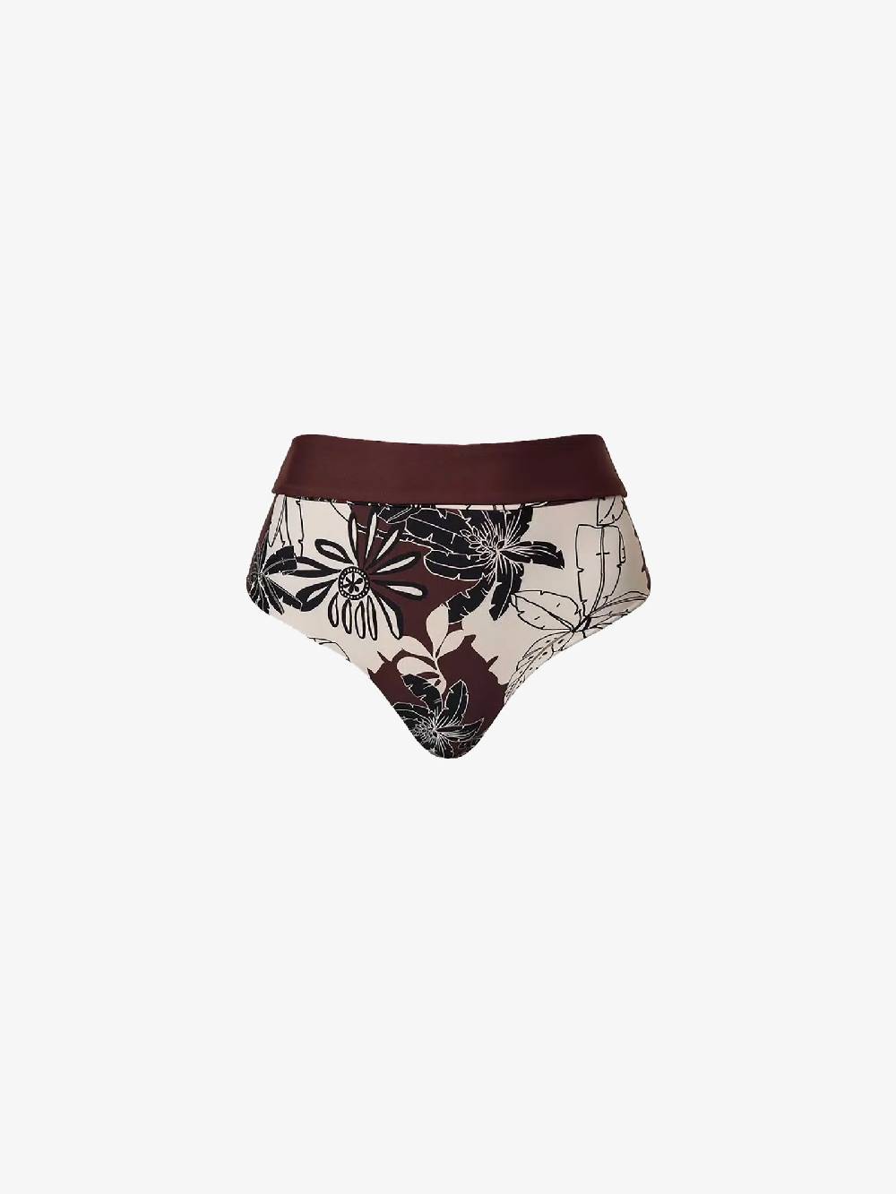 TWINSET Costume da bagno slip reversibile a fiori241LMMG90 donna marrone