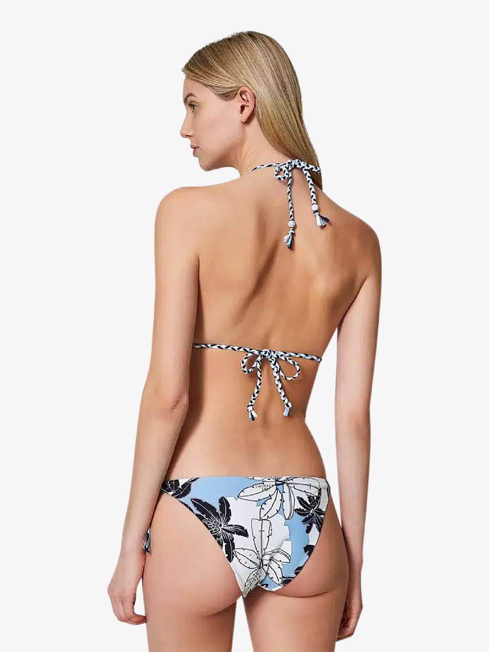 TWINSET Costume da bagno slip tanga reversibile a fiori241LMMG88 donna marrone Super Saving Price