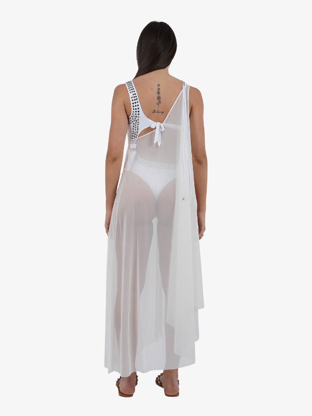 PIN UP Copricostume abito pareo lungo PE010AL donna bianco Fino al 50% di sconto