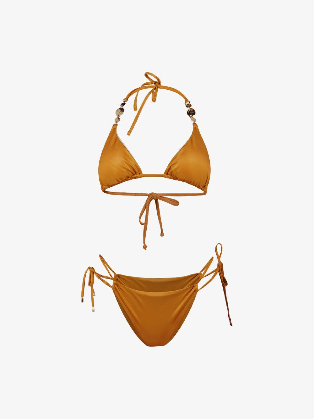 MISS BIKINI Costume da bagno bikini triangolo con medaglie oro V4111S donna oro Only for today
