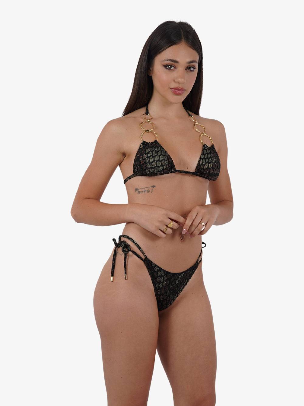 MISS BIKINI Costume da bagno bikini triangolo pitonato V4097S donna marrone Fino al 55% di sconto