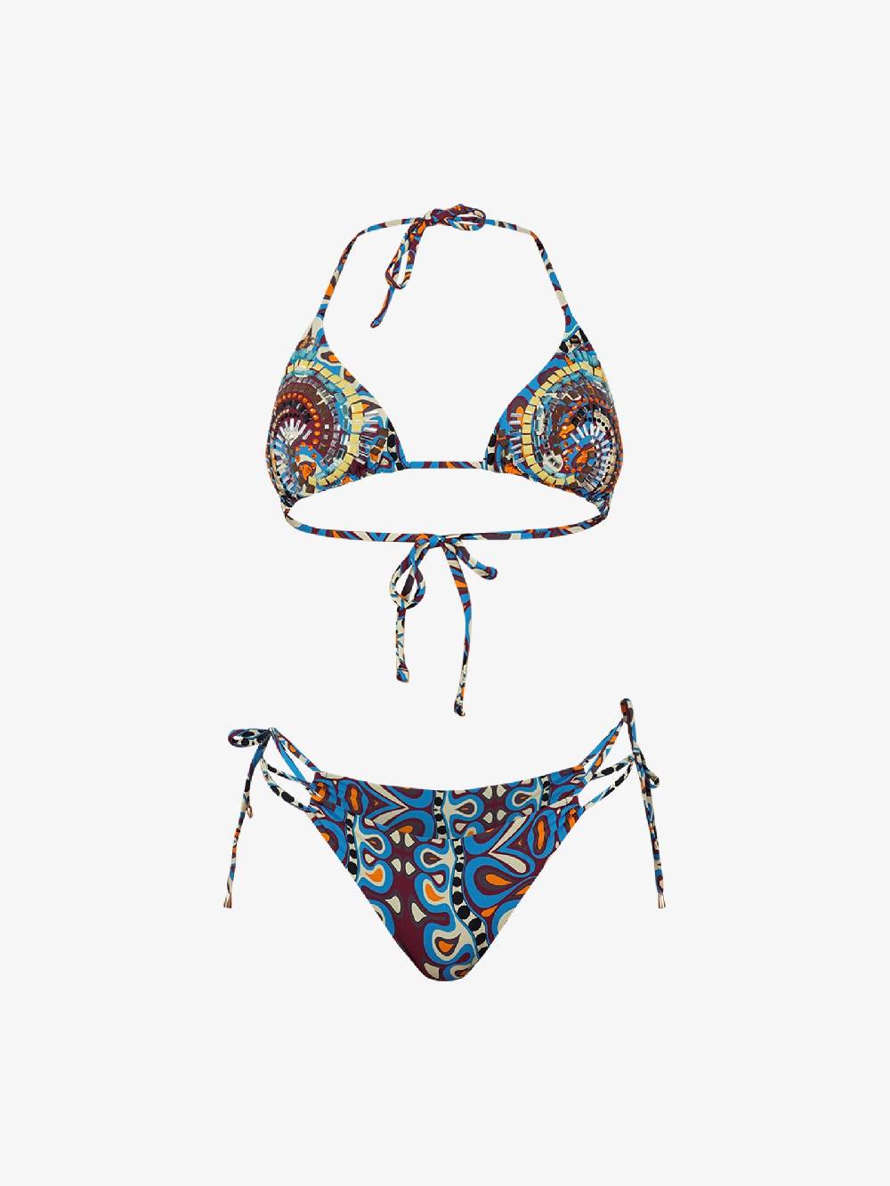 MISS BIKINI Costume da bagno bikini triangolo con spirale V4001S donna multicolor 50% di sconto con spedizione gratuita