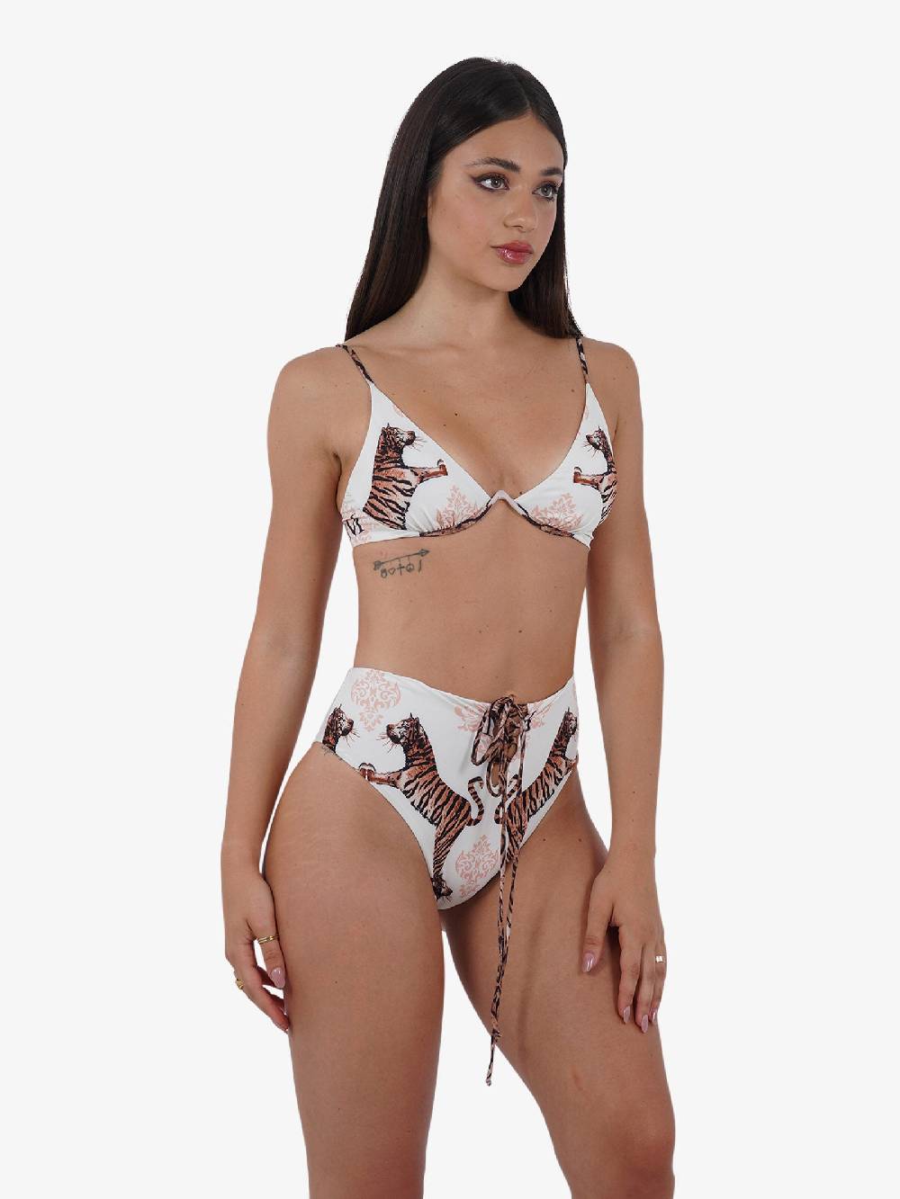 DISTRICT BY MARGHERITA MAZZEI Costume da bagno bikini ferro unito 4TS33 donna panna Trasporto libero internazionale