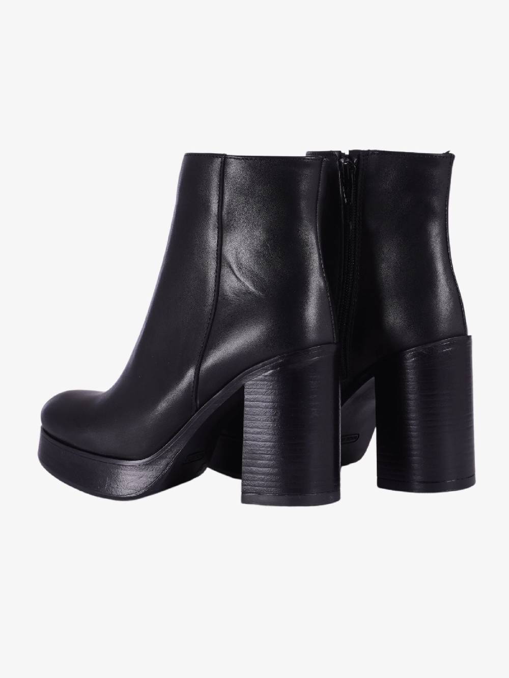 GIANLUCA GIORDANO Stivaletto in pelle con plateau donna nero In Linea