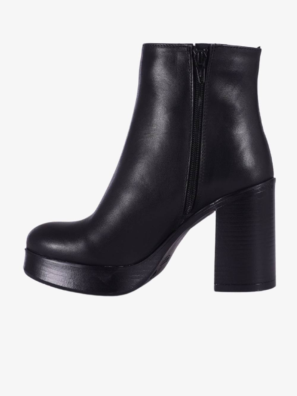 GIANLUCA GIORDANO Stivaletto in pelle con plateau donna nero In Linea