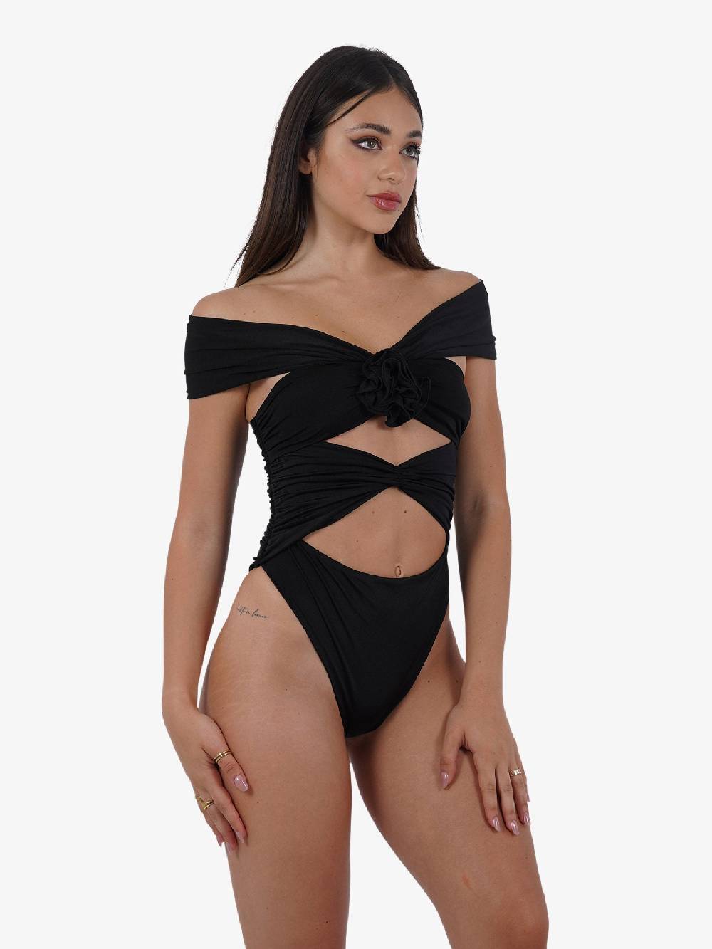 DISTRICT BY MARGHERITA MAZZEI Costume da bagno intero 4LU51 donna nero Promozione Limitata