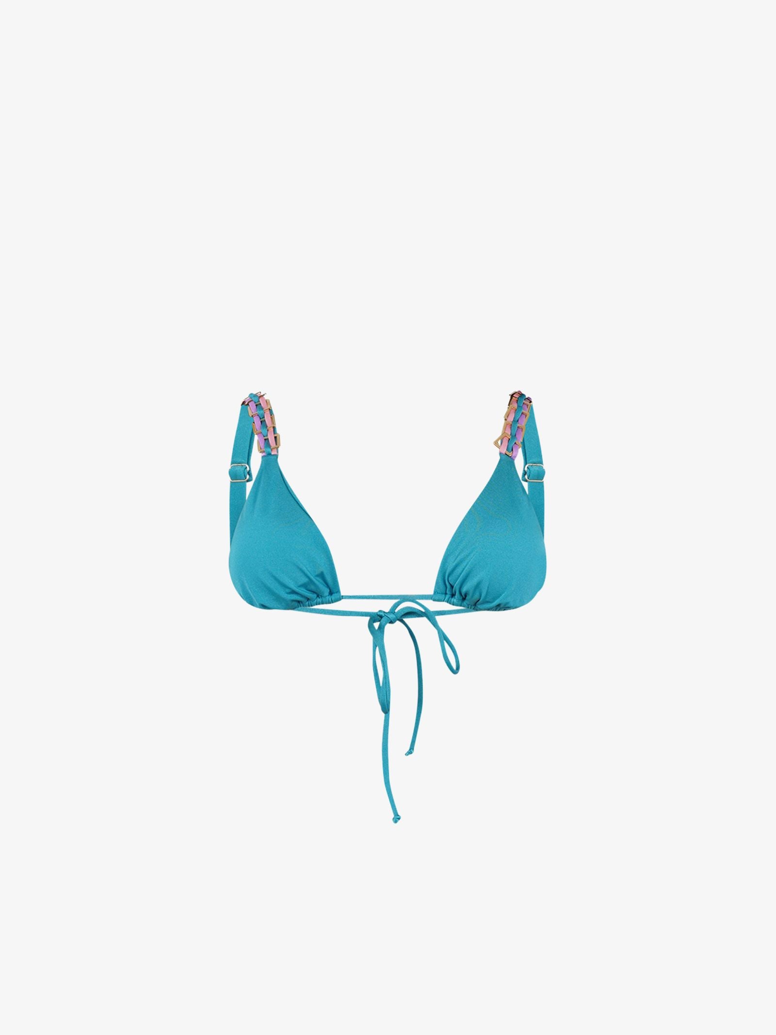 DISTRICT BY MARGHERITA MAZZEI Costume da bagno bikini triangolo 4FQ30 donna azzurro Sconto
