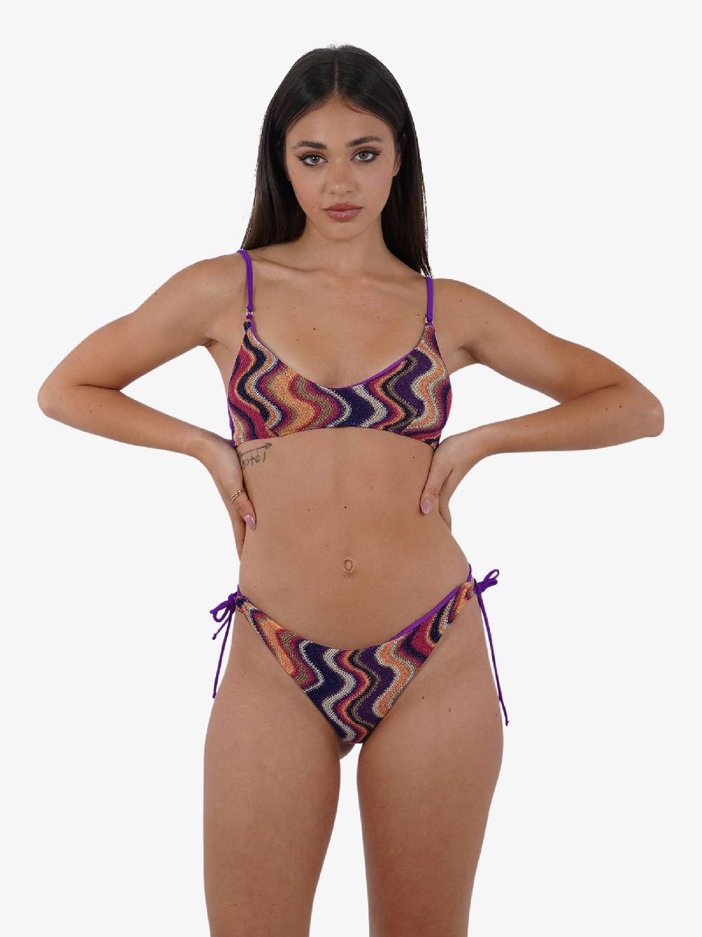 COTAZUR Costume da bagno bikini corpetto Waves CTZ01458 donna viscosa multicolor Vendita Economica
