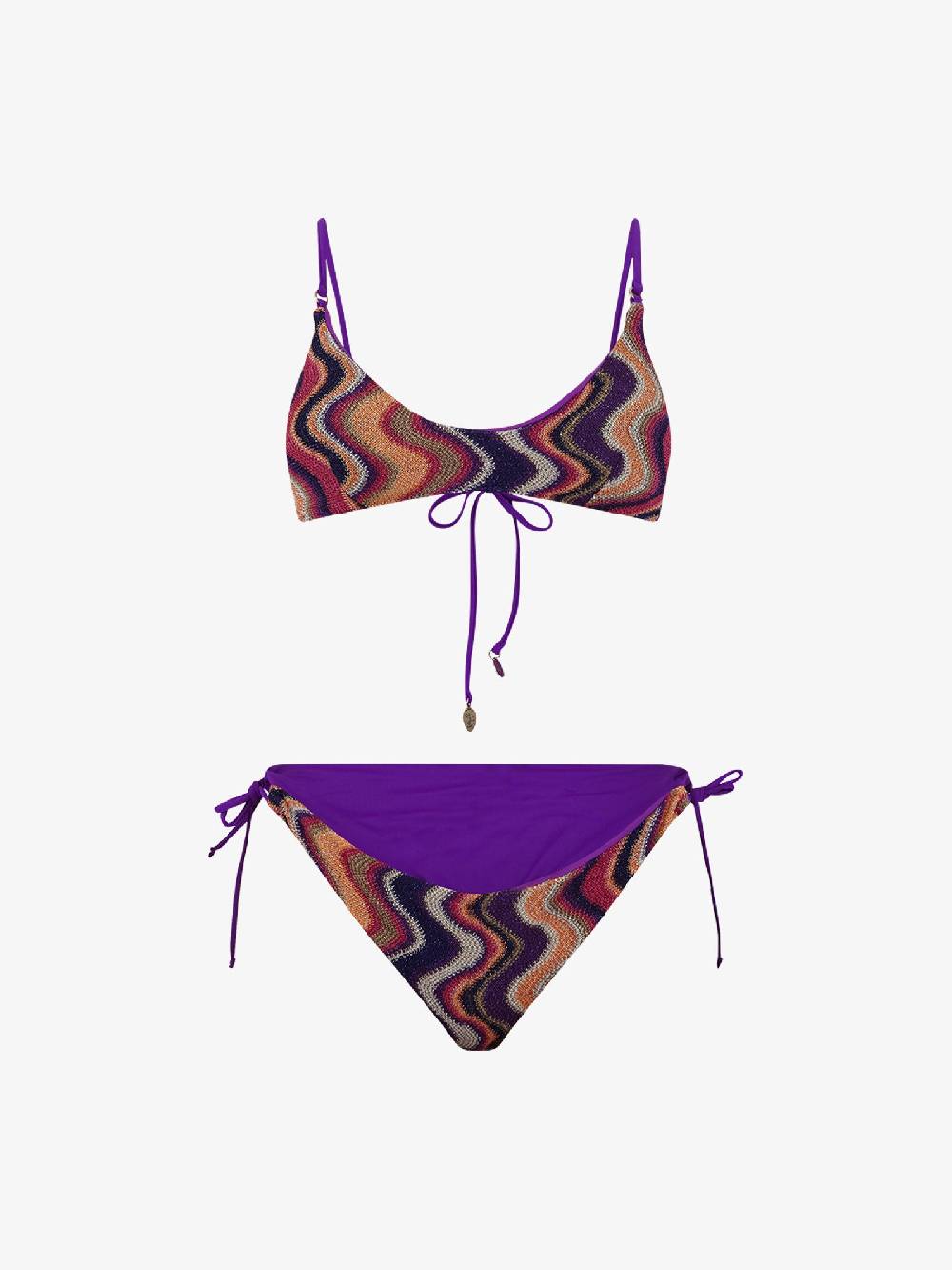 COTAZUR Costume da bagno bikini corpetto Waves CTZ01458 donna viscosa multicolor Vendita Economica