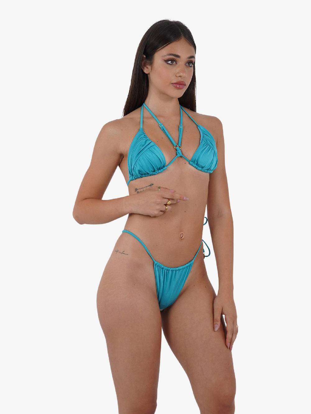 COTAZUR Costume da bagno triangolo drappeggio CTZ01358 donna azzurro Sconto di tempo limitato